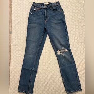 Abercrombie 90s slim straight ultra high rise jeans